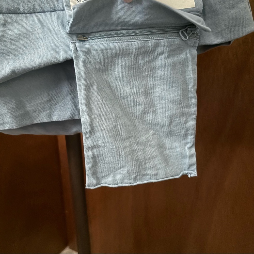 AMBUSH sz S Waist Pocket Tshirt Light Blue Jersey Shirt Short Sleeve - Picture 4 of 14